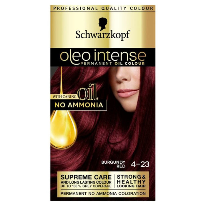 Schwarzkopf oleo intense 4-23 Borgogne rouge permanent coiffure colorant