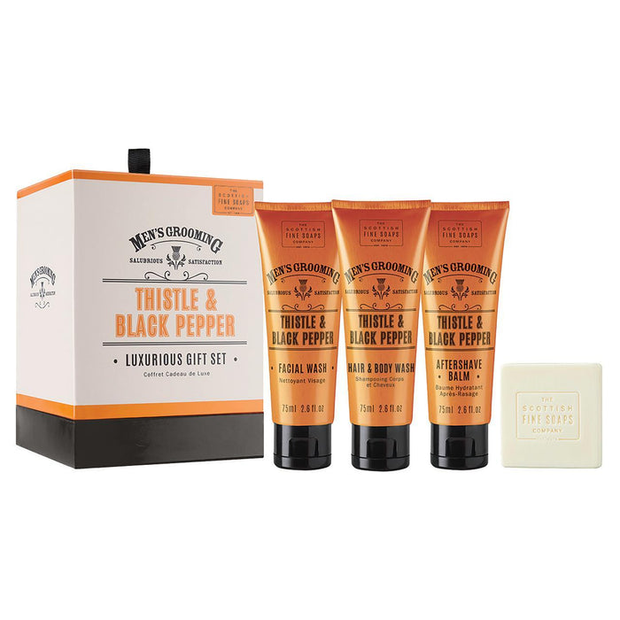 Juego escocés Fine Thistle & Black Pepper Luxurious Gift Set