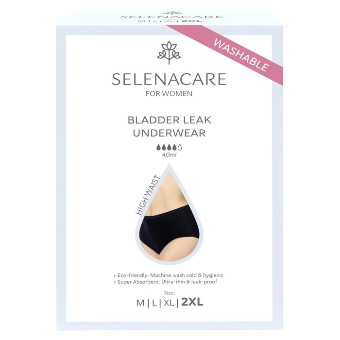 Selenacare Blase Lecks Unterwäsche hohe Taille Schwarze Größe 2xl