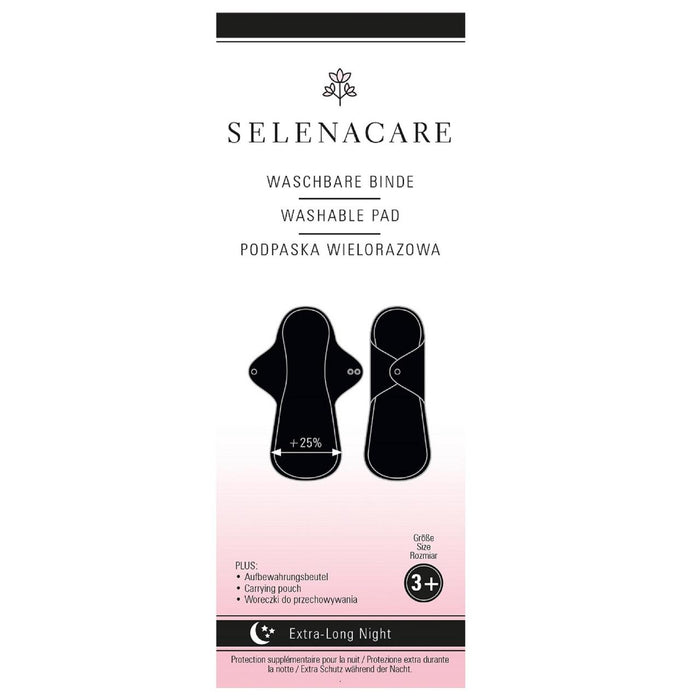 Noche de almohadilla menstrual lavable de Selenacare extra extra