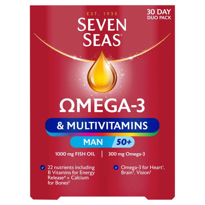 Sept meas oméga-3 & multivitamins man 50+ 60 par pack