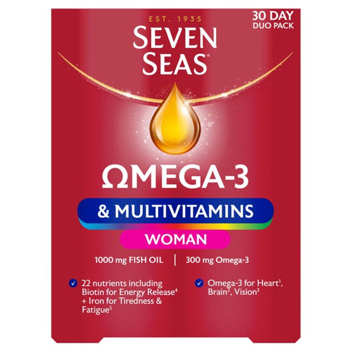 Sieben Meere Omega-3 & Multivitamine Frau 60 pro Pack