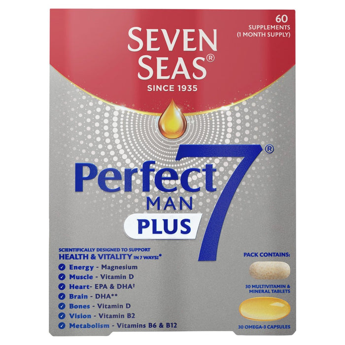 Sieben Meere Perfect7 Man Plus Multivitamine & Omega-3 30-Tage-Duo Pack 30 pro Pack