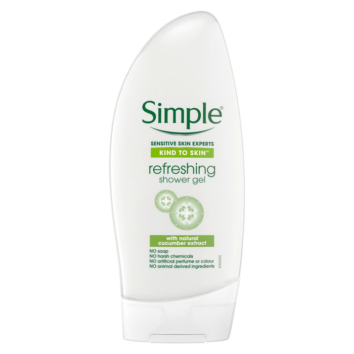 Gel de ducha refrescante de tipo simple a piel 250 ml