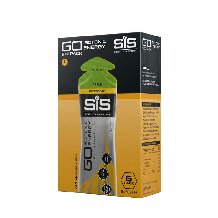 Sis sis sachets de gel de pomme isotonique 6 x 60 ml