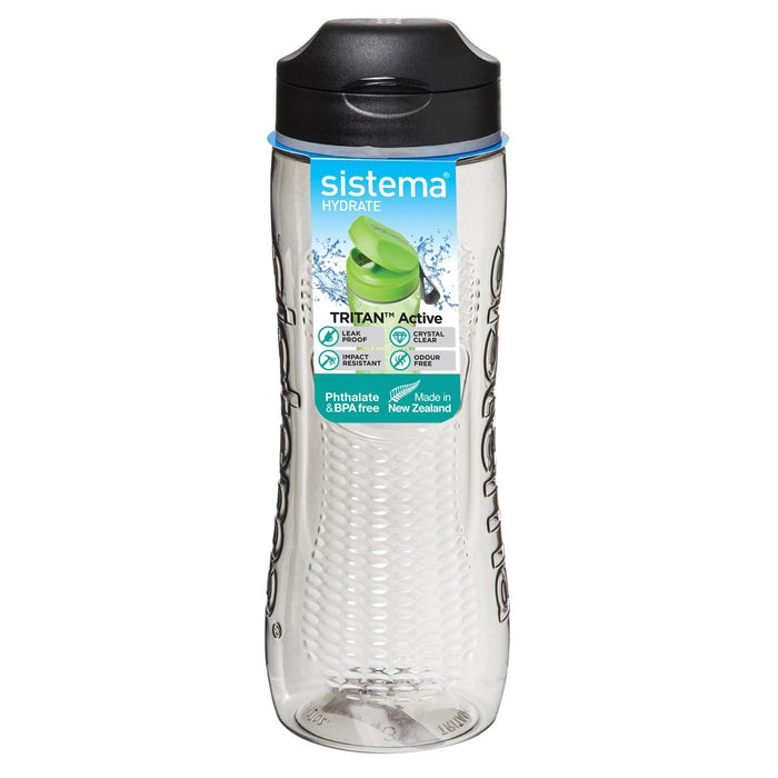 Sistema hidrato tritán botella de agua activa 800 ml