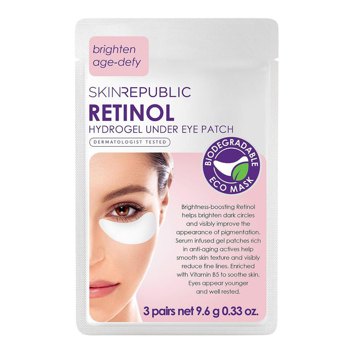 Skin Republic Retinol Biodégradable sous les yeux Patch 3 x 18G