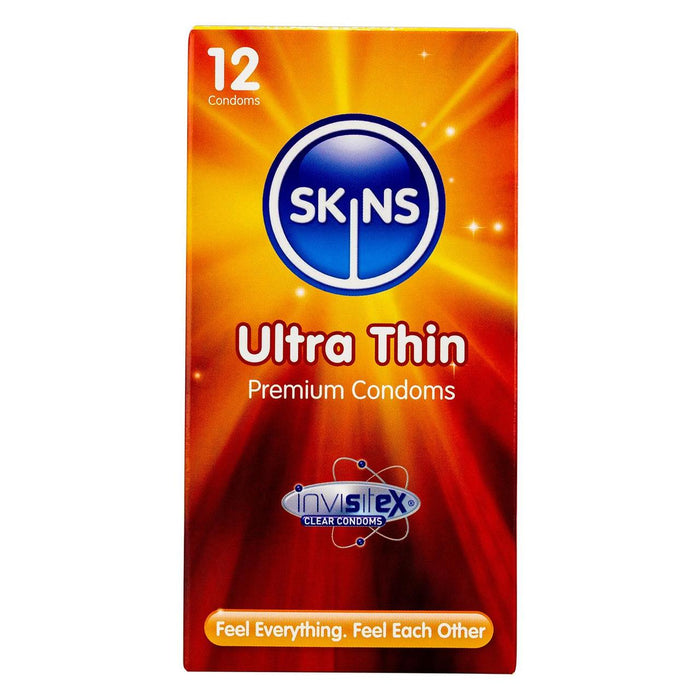 Skins ultra minces préservatifs 12 par paquet