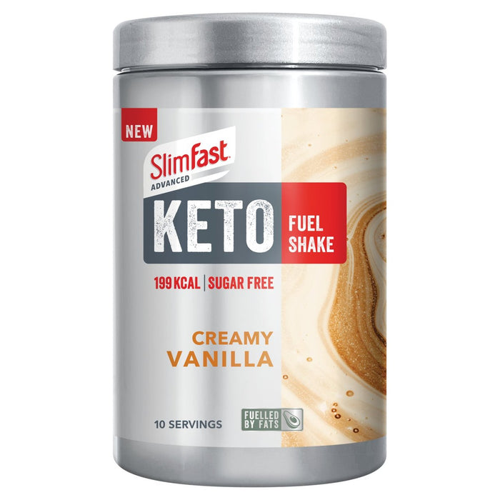 SlimFast Advanced Creamy Vanilla Keto Fuel Shake 10 Servings 320g