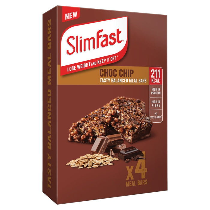 Slimfast Choc Chip Meal Bar Multipack 4 x 60g