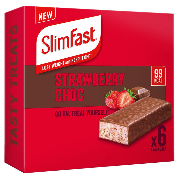 Slimfast Core Strawberry Choc Snack Bar 6 x 25 pro Pack