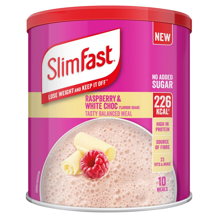 Slim Fast Raspberry & White Chocolate Powder Tin 365g