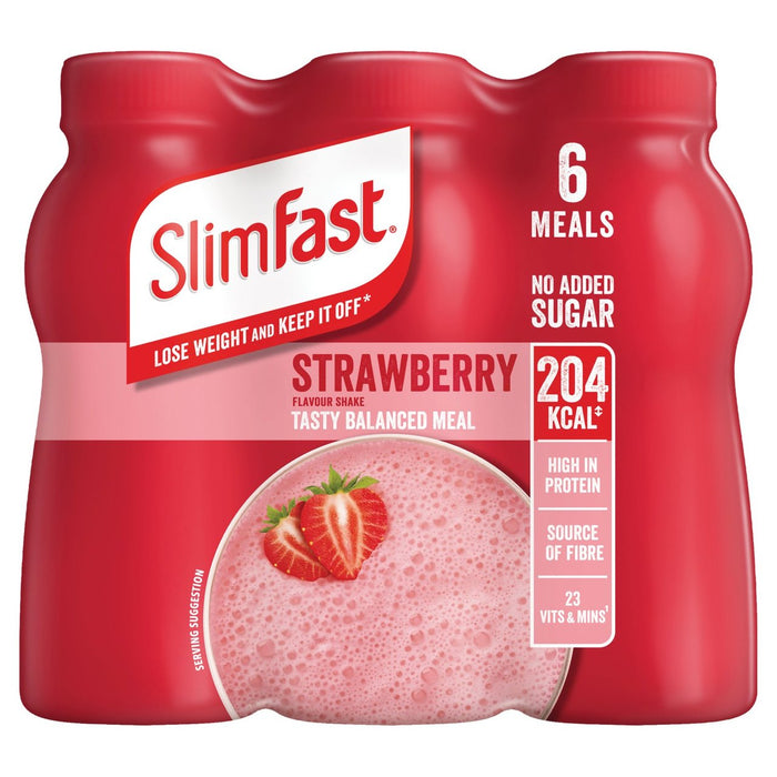 SlimFast Strawberry Milkshake Multipack 6 x 325ml