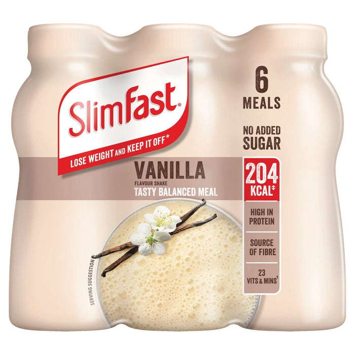 Slimfast Vanilla Milkshake Multipack 6 x 325 ml