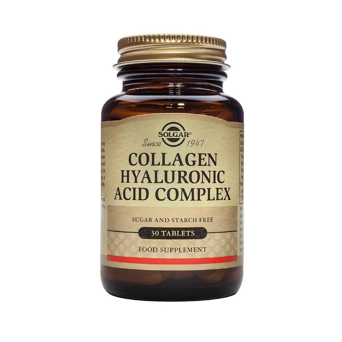 Solgar Collagen Hyaluronic Acid Complex Supplement Tablets 30 per pack