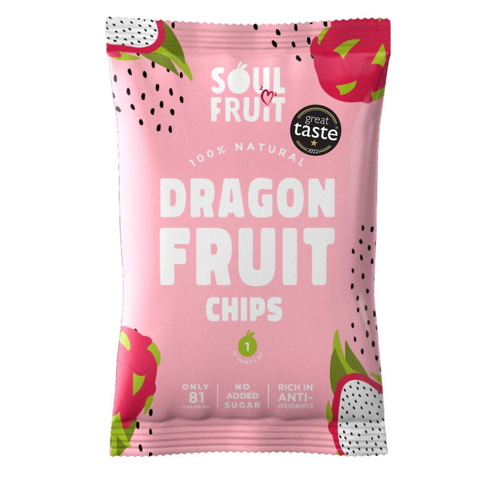 Soul Fruit Crunchy Dragon Fruit Chips 20g