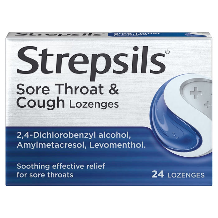 Strepsils Sore Throat & Cough Lozenges 24 per pack