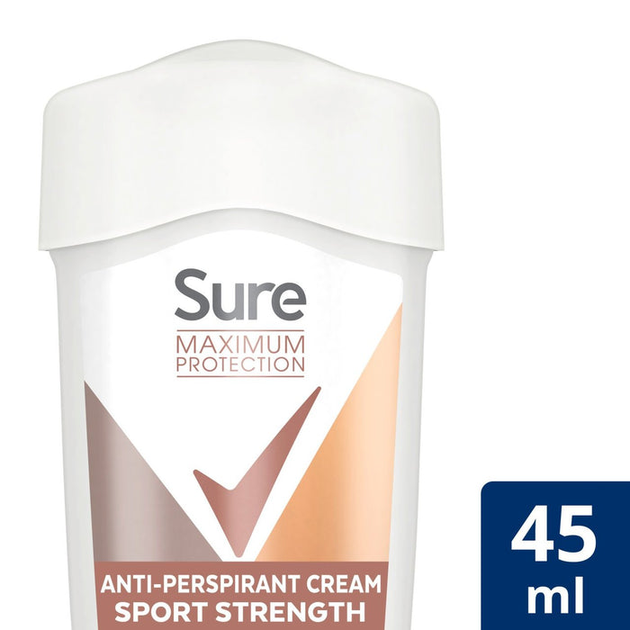 Bien sûr, les femmes de protection maximale sportive anti-transpirante déodorant crème 45 ml