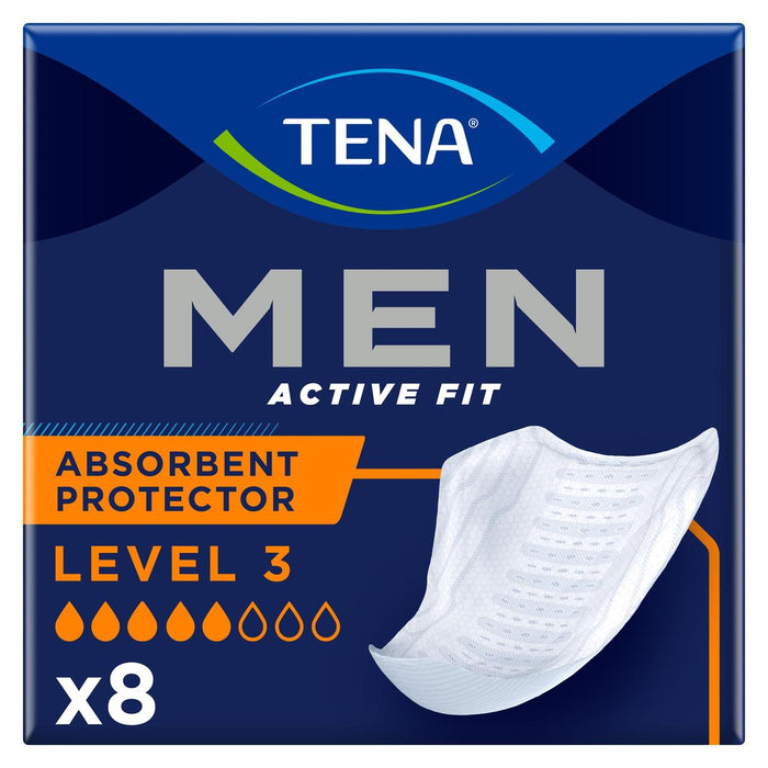 Tena para hombres Incontinencia Absorbente Protector Nivel 3 8 por paquete