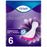 Tena Lady Maxi PADS INCONTINENCE 6 par paquet