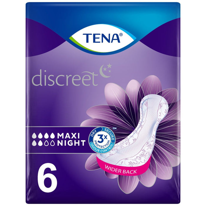 Tena Lady Maxi PADS INCONTINENCE 6 par paquet