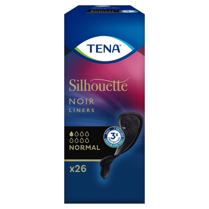 Tena Lady Silhouette Black Incontinence Liners 26 per pack