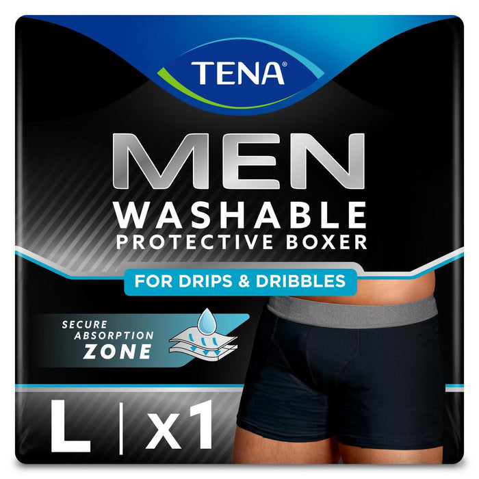 Tena Men Washable Incontinence Boxer Black Taille grande