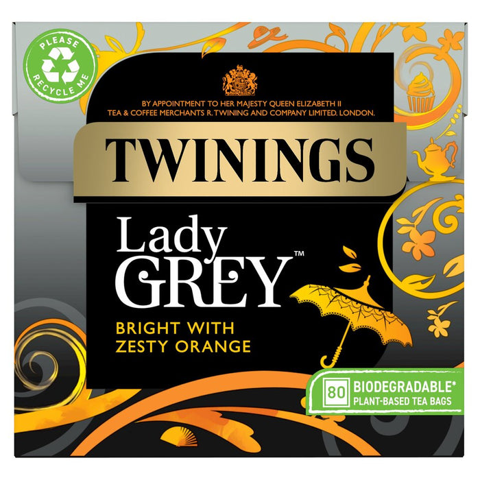 Twinings Lady Grey 80 per pack - Special Offer