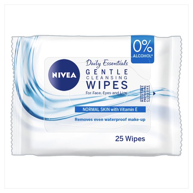 Nivea rafraîchissant le visage nettoyant les lingettes 25 par paquet