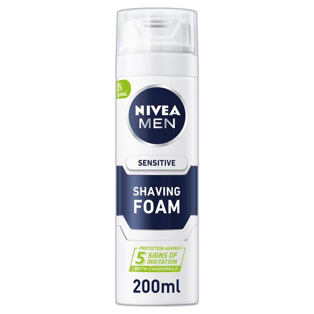 Nivea Männer empfindlicher Rasierschaum mit 0% Alkohol 200ml