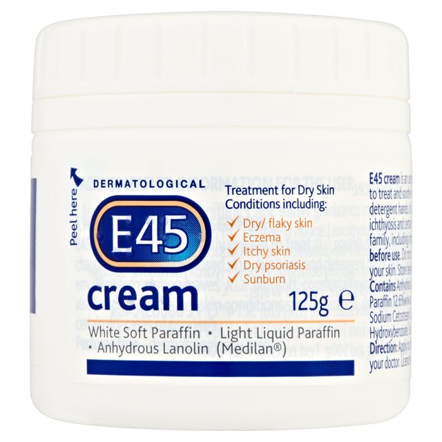 E45 Dermatological Cream For Dry Skin 125g