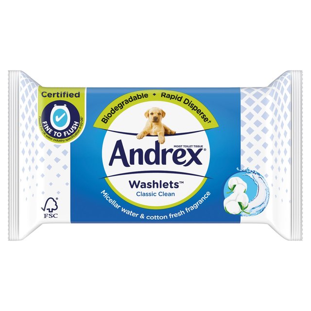 Andrex Washlets Classic Clean Single 40 por paquete 