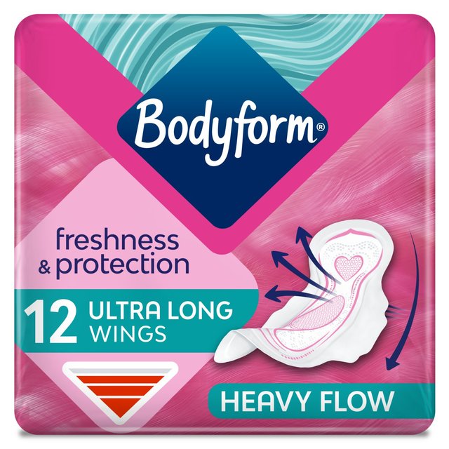 Bodyform Ultra Super Wing 12 por paquete 