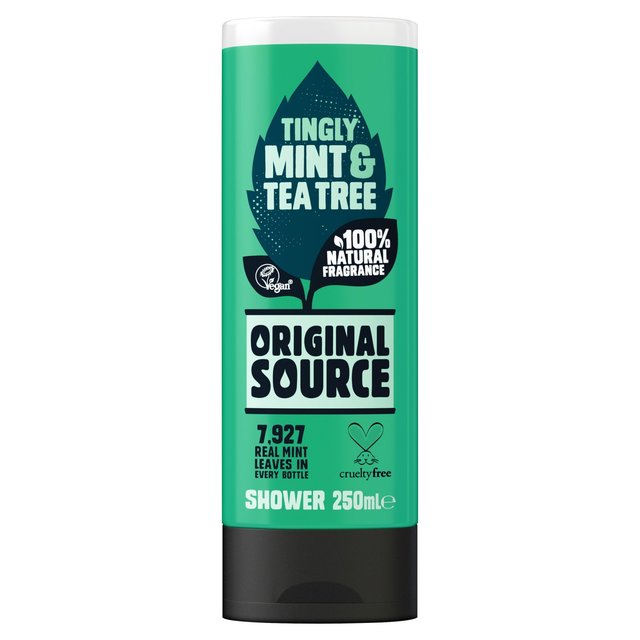 Gel de douche à thé d'origine et de douche à la menthe 250 ml