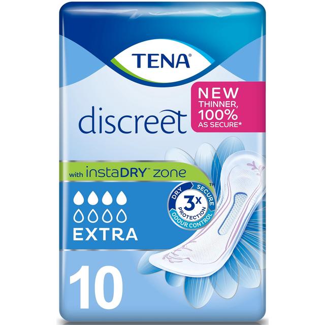 TENA Lady Discreet Extra Incontinencia Compresas 10 por paquete 