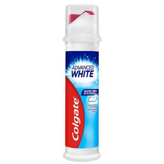 Colgate Advanced White Whitening Toothpaste Pump 100ml