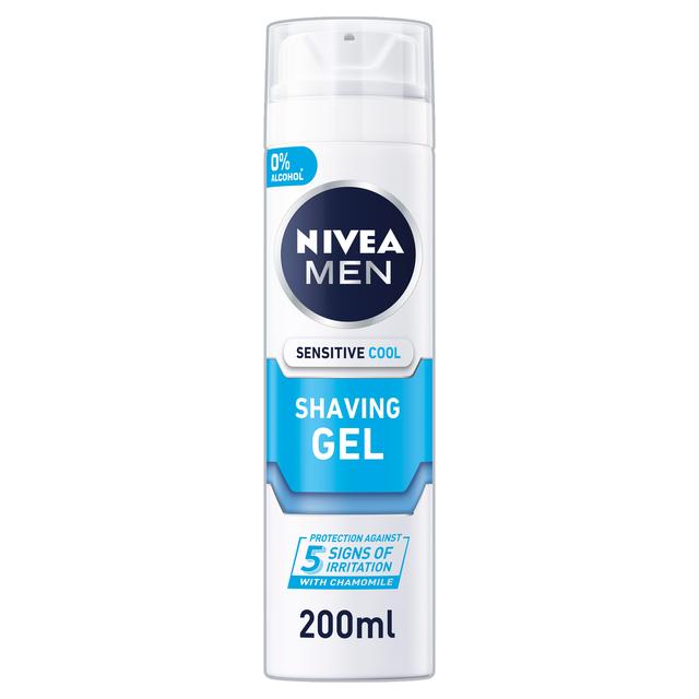 Nivea Männer empfindliches Kühling -Rasiergel mit 0% Alkohol 200ml