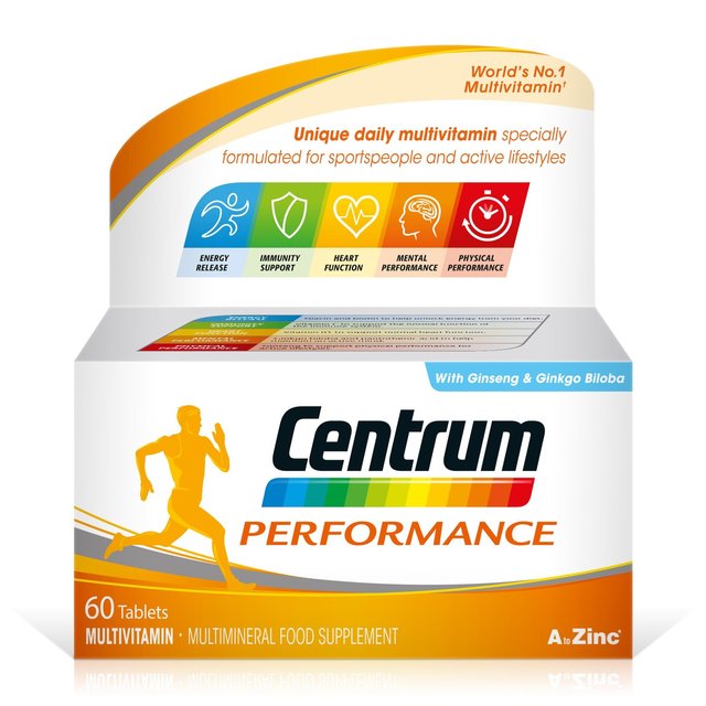 Centrum Performance Multivitamin tabletas 60 por paquete