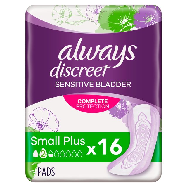 Toussages d'incontinence toujours discrets petits plus 16 par paquet