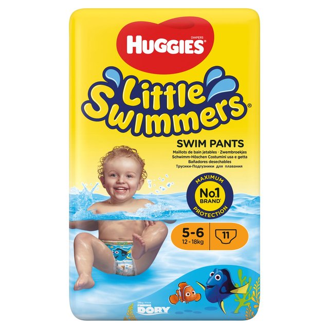 Huggies kleine Schwimmer schwimmen Windeln Größe 5-6 11 pro Pack