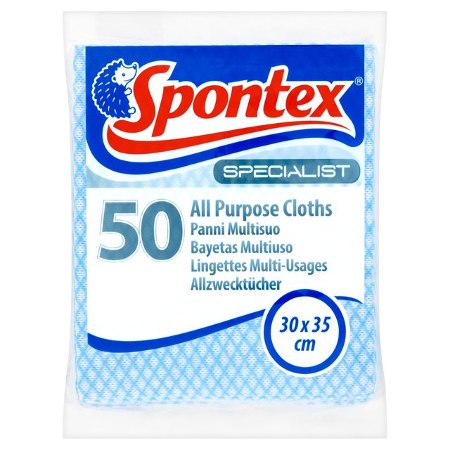 Spontex Spécialiste Tissu de tout usage bleu 50 par paquet