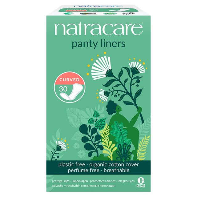 Natracare Natural Curved Pantyliners 30 per pack