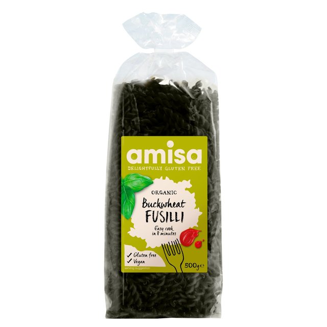 Amisa Organic Gluten sin trigo sarraceno Fusilli 500G