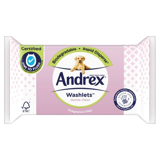 Andrex Washlets Gentle Clean 40 par pack