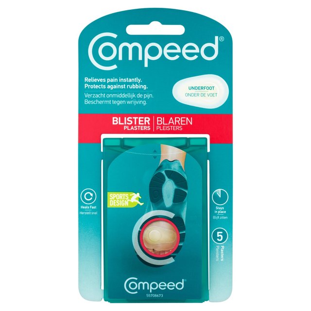 Apósitos para ampollas bajo los pies Compeed 5 por paquete 