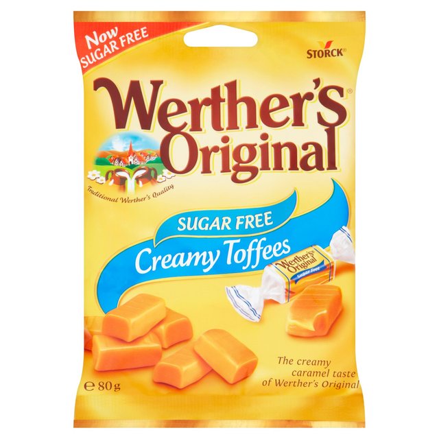 Werther's Toffee Sugar Free 80G