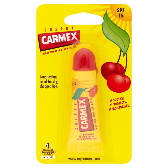 Carmex Cherry Lip Balm Tube SPF15 10g