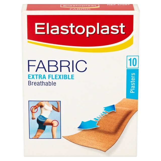 لاصقات قماشية من Elastoplast مرنة للغاية وقابلة للتنفس، 10 في كل عبوة