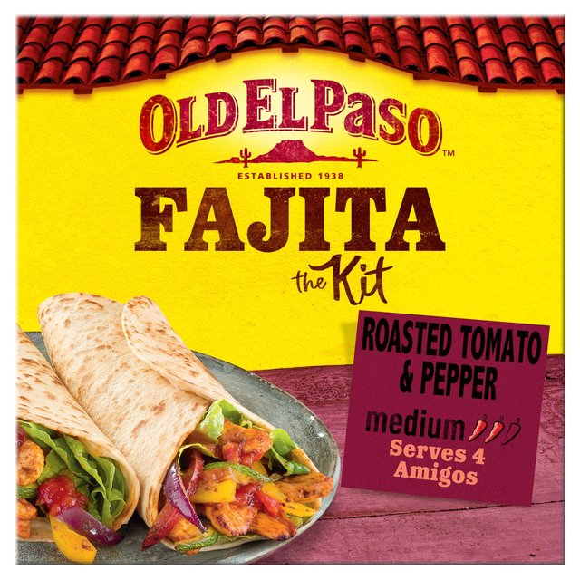 Old El Paso Kit de Fajitas de Tomate y Pimiento Asado 500g 