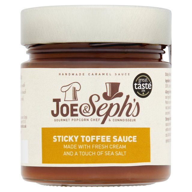 Salsa de caramelo pegajosa de Joe & Seph 230g